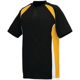 Base Hit Jersey Black/gold/white Adult Baseball