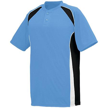 Base Hit Jersey Columbia Blue/black/white Adult Baseball