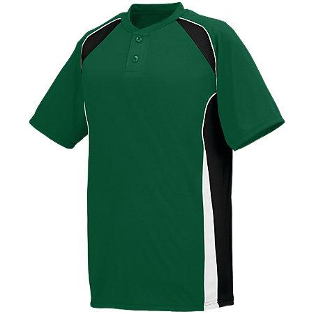 Base Hit Jersey Dark Green/black/white Adult Baseball