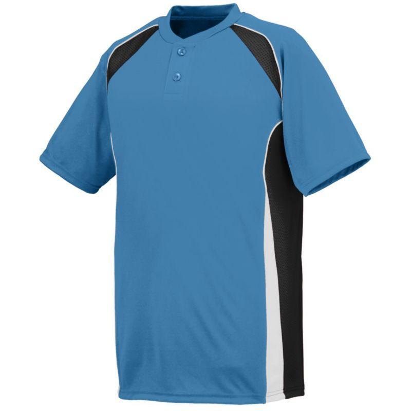 Youth Base Hit Jersey Columbia Blue/black/white Baseball