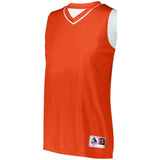 Ladies Reversible Two-Color Jersey Orange/white Basketball Single & Shorts