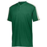 Power Plus Jersey 2.0 Verde oscuro / blanco / plateado Gris Béisbol adulto