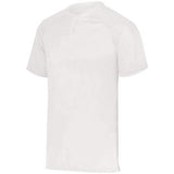 Attain Two-Button Jersey White Adult Baseball