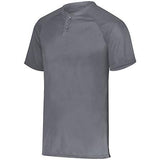 Attain Two-Button Jersey Graphite Adult Baseball