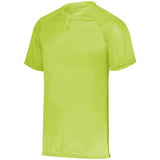 Attain Two-Button Jersey Lime Adult Baseball