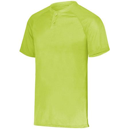 Youth Attain Two-Button Jersey Lime Baseball