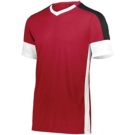 Camiseta de fútbol Wembley para jóvenes Scarlet / blanco / negro Single & Shorts