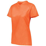 Ladies Attain Two-Button Jersey Power Orange Softball