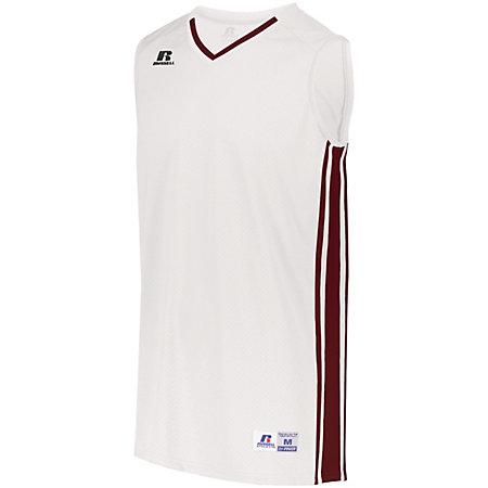 Camiseta de baloncesto juvenil Legacy Blanco / cardinal Single & Shorts
