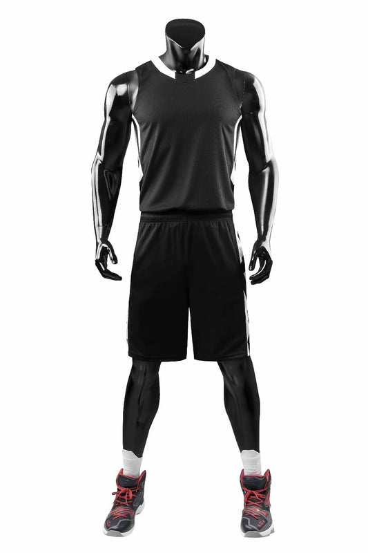 Alley Black NS Customizable Basketball Jersey With Optional Shorts
