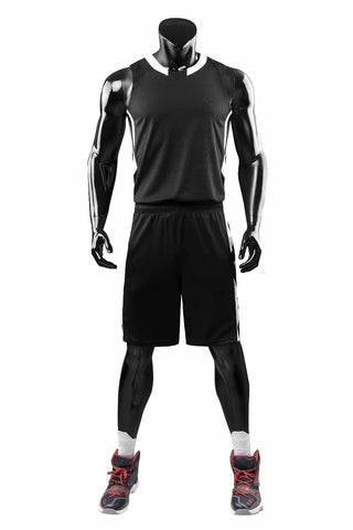 Alley Black NS Customizable Basketball Jersey With Optional Shorts