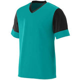 Camiseta de fútbol y pantalones cortos para niños Lightning verde azulado / negro