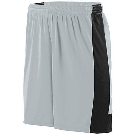 Pantalones cortos Lightning para jóvenes Plata / negro Single Soccer Jersey &