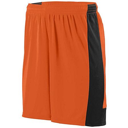 Youth Lightning Shorts Orange/black Single Soccer Jersey &