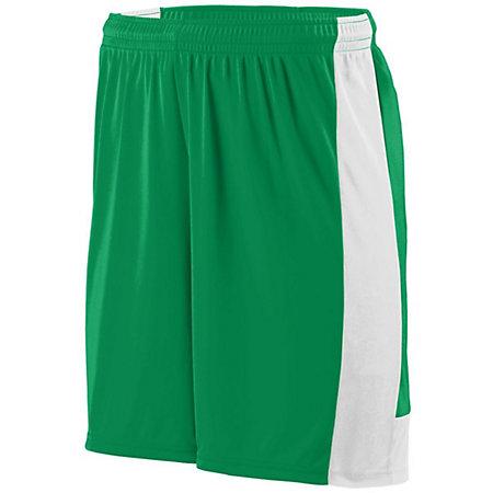 Pantalones cortos Lightning para jóvenes Kelly / blanco Single Soccer Jersey &