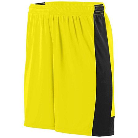 Youth Lightning Shorts Power Yellow/black Single Soccer Jersey &