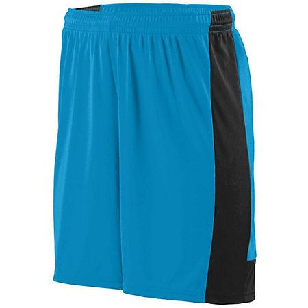 Youth Lightning Shorts Power Blue/black Single Soccer Jersey &