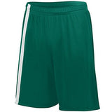 Pantalones cortos juveniles de la tercera equipación verde oscuro / blanco Single Soccer Jersey &