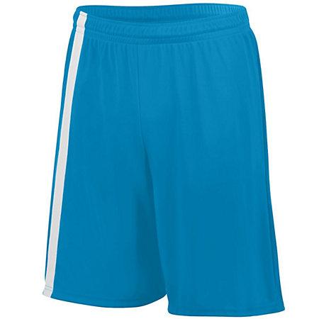 Pantalones cortos juveniles de la tercera equipación azul / blanco Columbia Single Soccer Jersey &