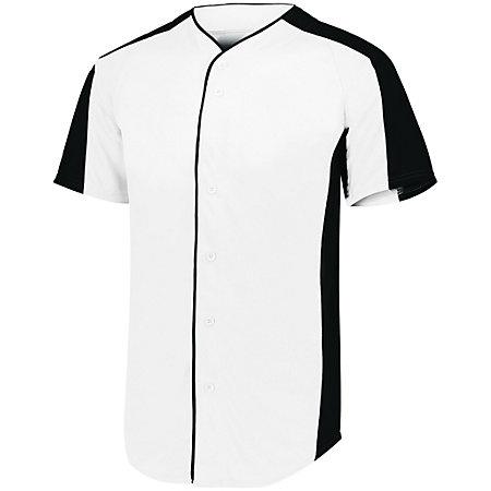 Jersey de Béisbol Completo Blanco / negro Adulto