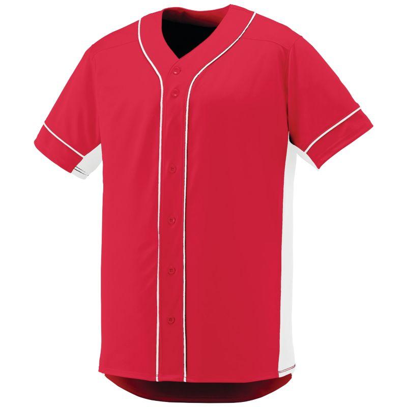 Slugger Jersey Rojo / blanco Béisbol adulto