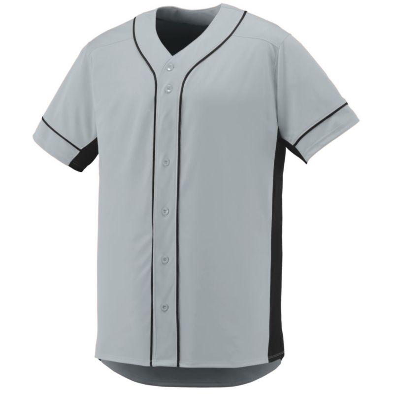Youth Slugger Jersey Silver/black Baseball