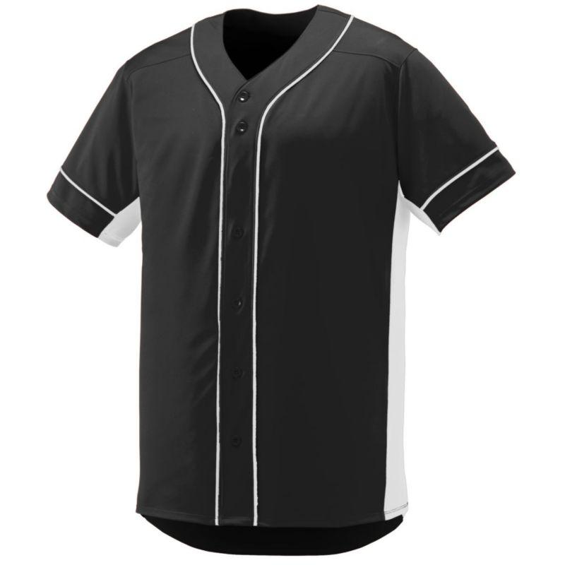 Youth Slugger Jersey Black/white Baseball