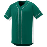 Youth Slugger Jersey Dark Green/white Baseball