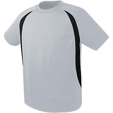 Youth Liberty Soccer Jersey Silver Grey/black Single & Shorts