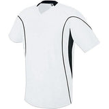 Camiseta de fútbol Helix para jóvenes Blanco / blanco / negro Single & Shorts