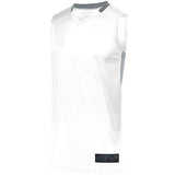 Step-Back Basketball Jersey White/silver Adult Single & Shorts