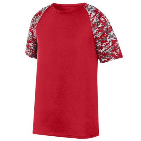 Color Block Digi Camo Jersey Red/red Digi/silver Adult Baseball