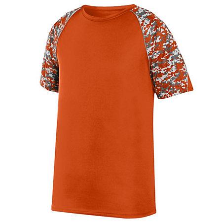 Youth Color Block Digi Camo Jersey Orange/orange Digi/silver Baseball