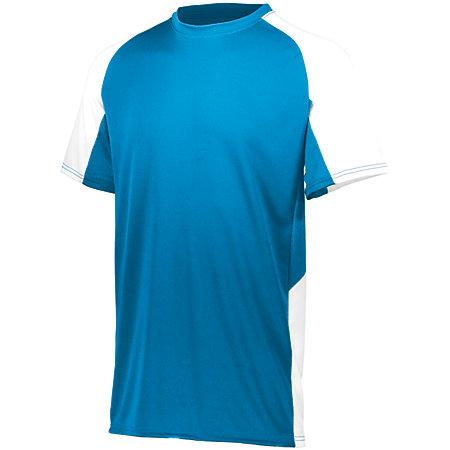 Camiseta de fútbol juvenil Cutter azul / blanco Single Soccer & Shorts