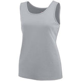Ladies Training Tank Silver Grey Basketball Single Jersey & Shorts