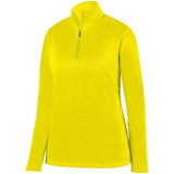Ladies Wicking Fleece Pullover Power Yellow Softball