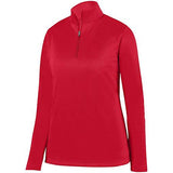 Ladies Wicking Fleece Pullover Red Basketball Single Jersey & Shorts