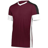 Youth Wembley Soccer Jersey Maroon/white/black Single & Shorts