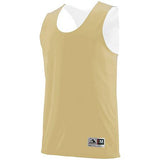 Camiseta y pantalones cortos de baloncesto para adultos con camiseta y pantalones cortos reversibles Wicking Tank Vegas Gold / white