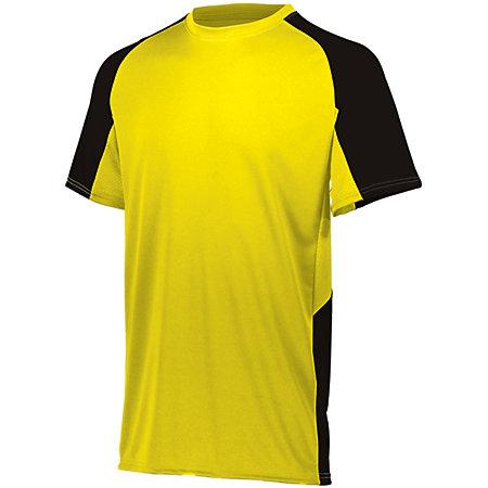 Camiseta de fútbol y pantalones cortos para jóvenes Cutter Jersey Power Amarillo / negro Single