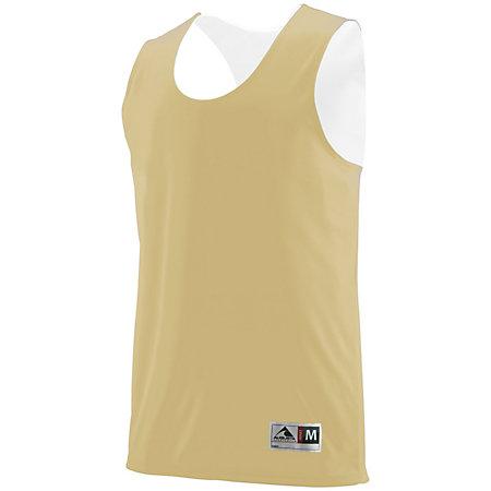 Camiseta sin mangas reversible Wicking para jóvenes Vegas Gold / white Basketball Single Jersey & Shorts