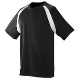 Youth Wicking Color Block Jersey Black/white Single Soccer & Shorts