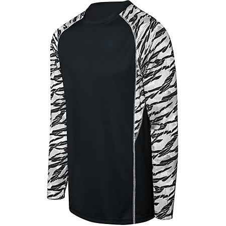 Youth Evolution Paint Long Sleeve Black/fragment Print/white Single Soccer Jersey & Shorts