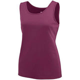Ladies Training Tank Maroon Basketball Single Jersey & Shorts