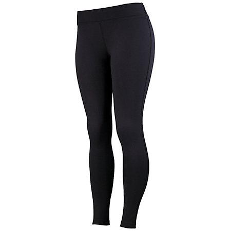 Ladies Brushed Back Leggings Black Basketball Single Jersey & Shorts