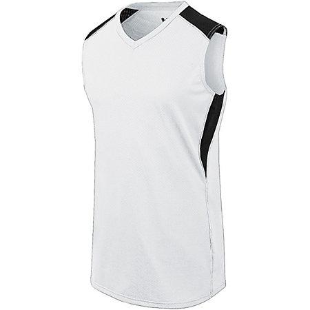 Ladies Dynamite Jersey White/black/white Softball