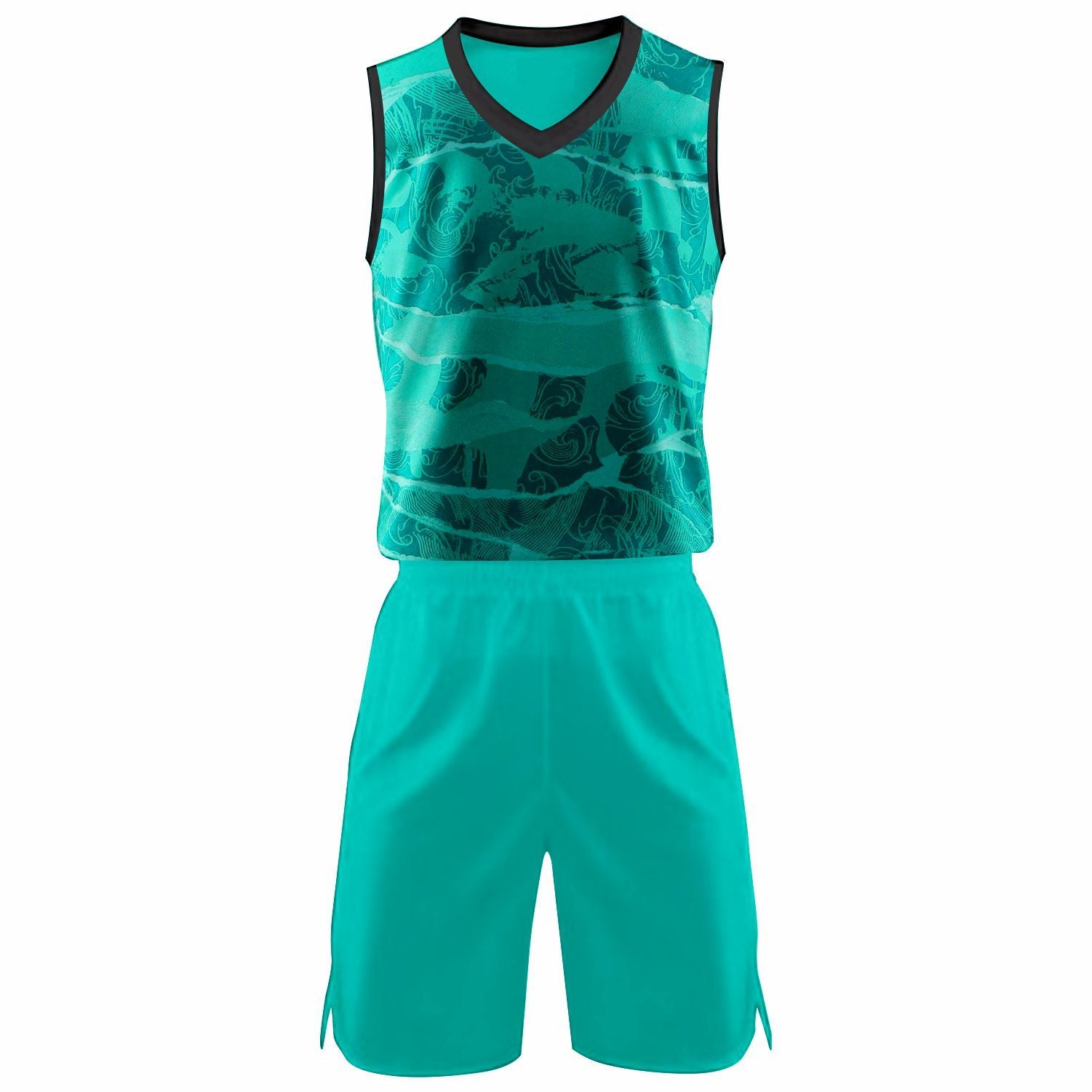 Ynwa NS Youth Basketball Uniform with Customization Option, Aqua