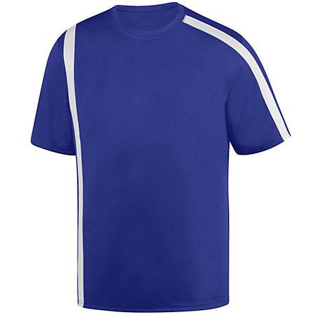 Tercera camiseta de ataque juvenil púrpura / blanco Single Soccer & Shorts