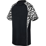Youth Evolution Printed Shorts Sleeve Jersey Black/fragment Print/white Single Soccer &