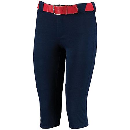 Girls Low Rise Knicker Length Pant Navy Softball